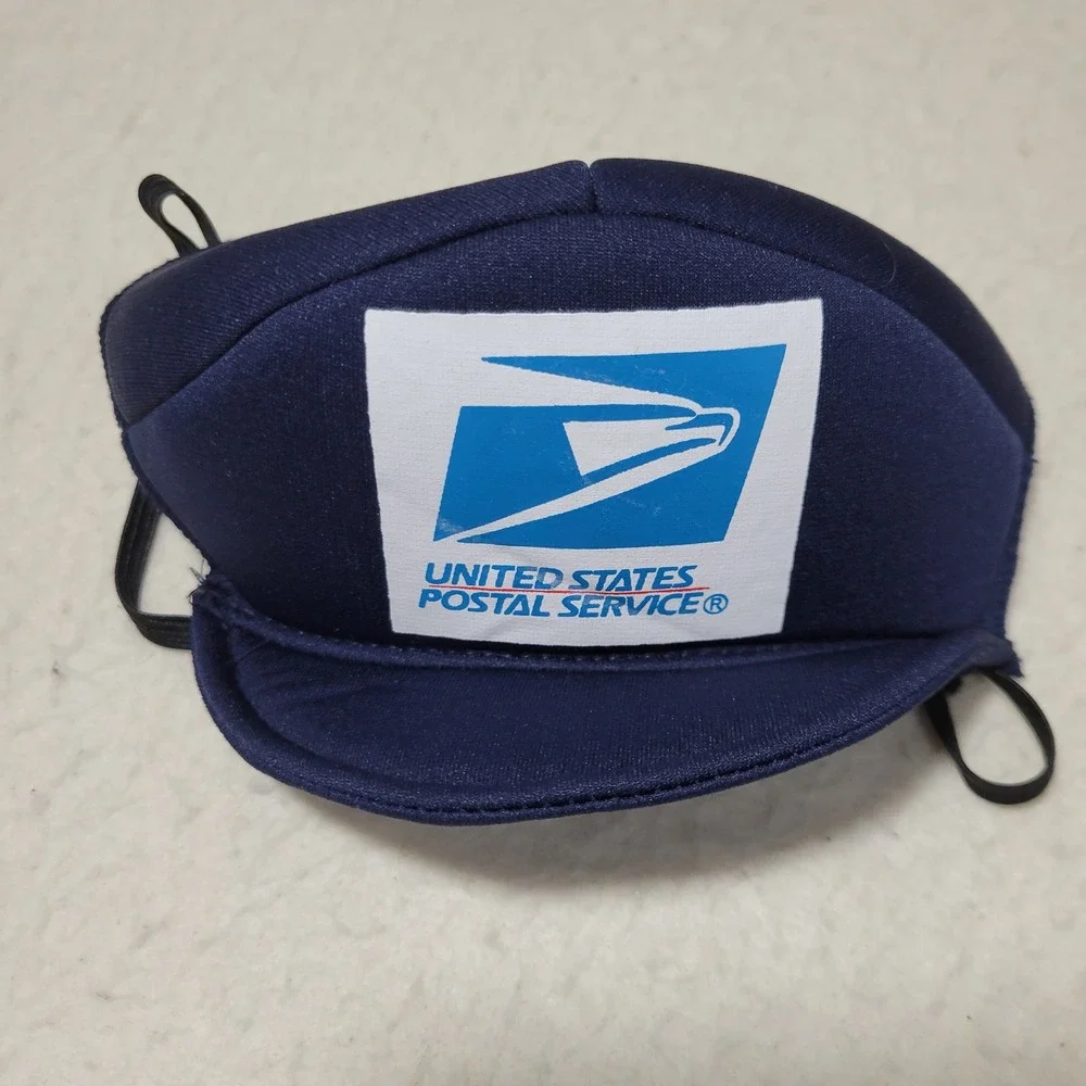 USPS Mail Carrier Dog Halloween Costume Large Blue Mailman Pet Pup Photo Shoot